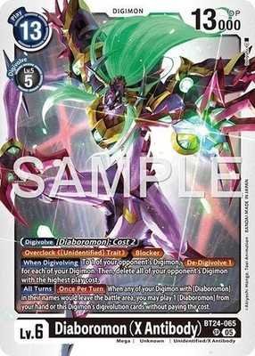 Diaboromon (X Antibody) Foil - BT24-065 - NM - Digimon TCG