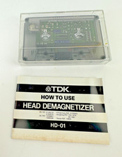 Vintage TDK HD-01 Cassette Tape Head Demagnetizer w/ Battery Compartment Japan