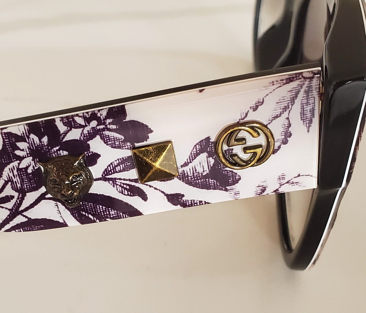 GUCCI SUNGLASSES GG 0059S HERBARIUM LOGO FELINE HEAD SQUARE  display picture 2