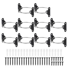 8" Furniture Anchors, 10Sets Stainless Steel Furniture Anchors, Black