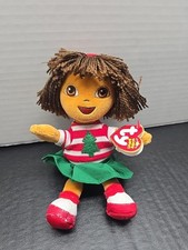 Ty Beanie Babies Dora The Explorer Christmas Holiday Bean Plush with Tag 2006 #h