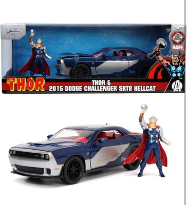 Marvel THOR & 2015 Challenger SRT8 Hellcat Jada Dickie Toys 1:24 OVP Auto
