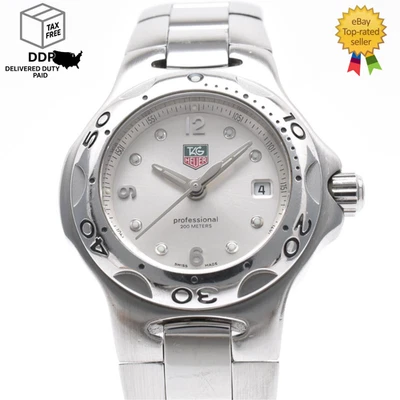 Vintage [Near MINT] TAG Heuer Kirium Pro 200m WL1314-0 Silver Womens Watch JAPAN - Image 1 of 4