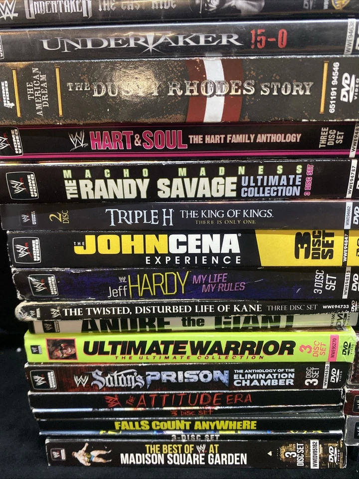 Wrestling DVDs WWE TNA WCW Raw Royal Rumble Backlash Hogan Andre Warrior (66) - Image 3 of 4