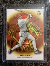 2002 Topps Pristine Troy Glaus #71 Gold Refractor #/70 Anaheim Angels