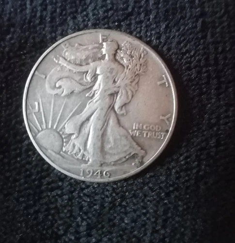 1946 walking liberty half dollar