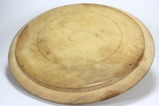 Antique Wooden Bread Board Round