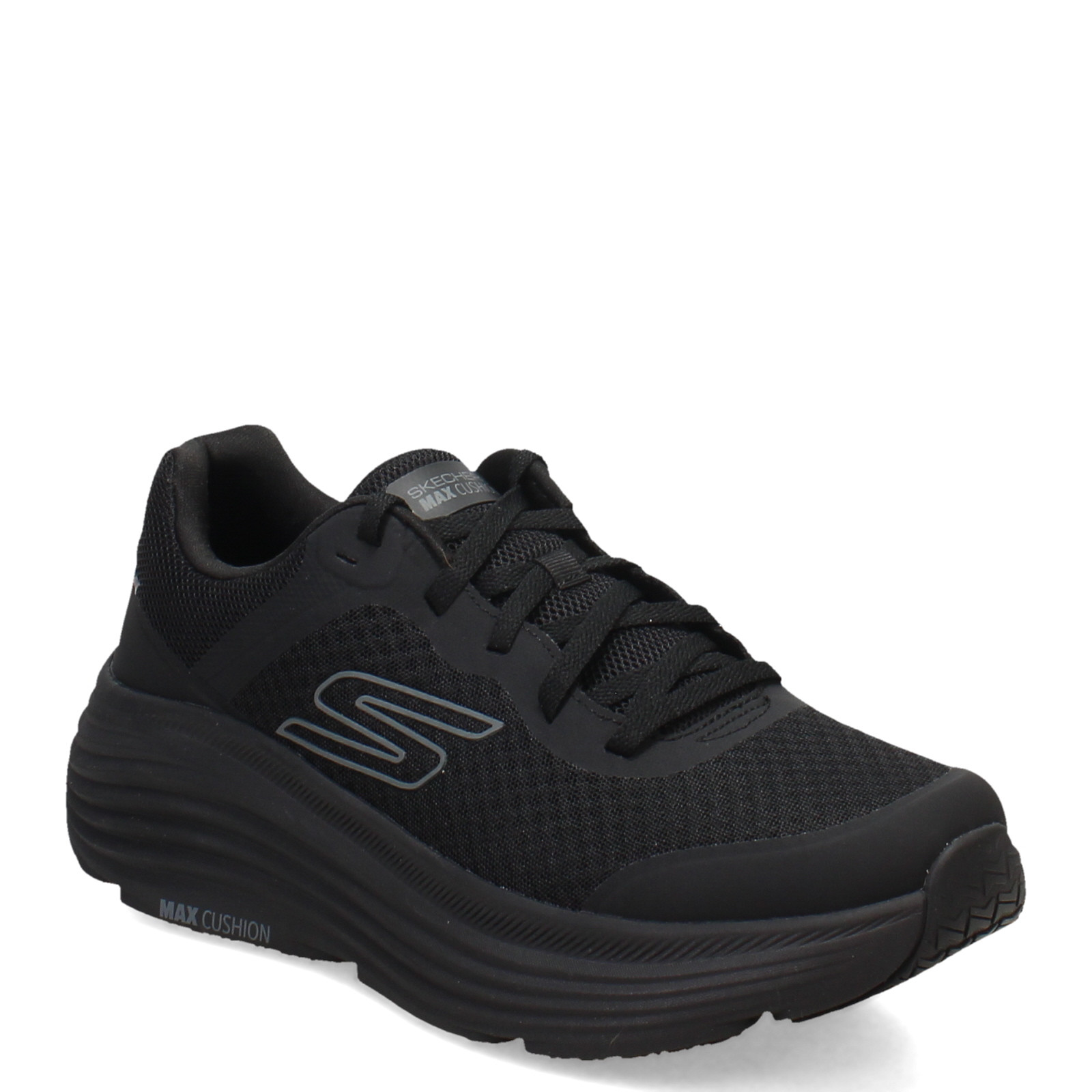 Men's Skechers, Max Cushioning Endeavour Running Shoe 220613-BBK Black Mesh