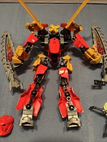 LEGO Bionicle Tahu Master of Fire 70787 Complete Both Masks & Skull Spider
