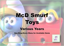 McDonald's Smurf Toys-Various Years-Pick 