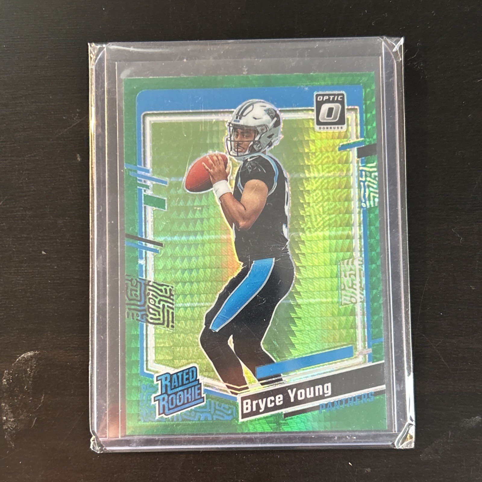 2023 Panini Donruss Optic - Rated Rookie Bryce Young #213 Green Hyper Prizm (RC)