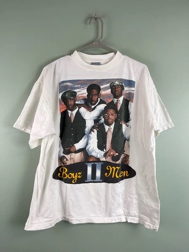 Tultex Single Stitch Boys II Men Tour T Shirt Mens 1990s vintage concert t-shirt, vintage, size XL, single stitch, B+ condition