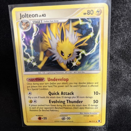 Jolteon 26/111 Rising Rivals Regular Pokemon TCG 2009 Rare Card MP