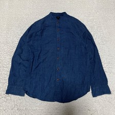 J Crew Shirt Men Medium Navy Baird McNutt Iri...