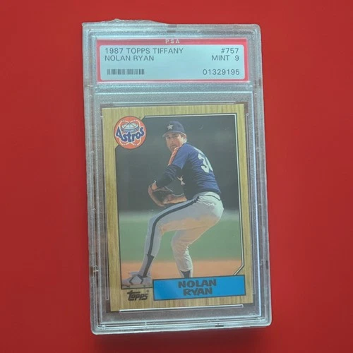 1987 TOPPS TIFFANY NOLAN RYAN #757 * ASTROS * HOF * MINT PSA 9