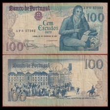 🇵🇹 Portugal 100 Escudos Rossio Square 1981  P 178 b  F