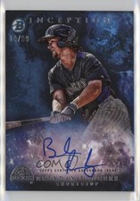 2016 Bowman Inception Prospect Auto Blue 14/99 Brendan Rodgers #PA-BR Auto 12x6