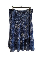 JONES NEW YORK Signature SKIRT Women's 12 PETITE Tiger Print WAIST SIZE 32"