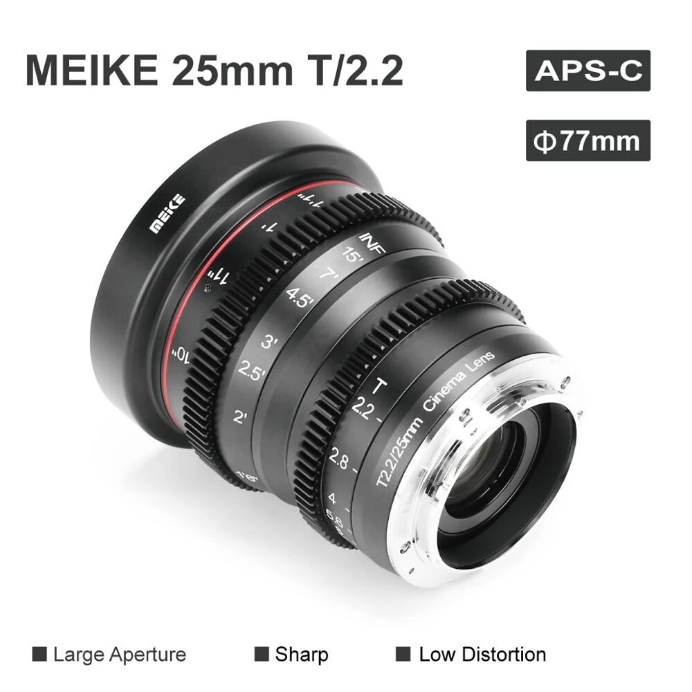 MEIKE 25mm T2.2 Large Aperture Manual Focus Prime Lens for MEIKE 25mm T2.2 Large Aperture Manual Focus Prime Lens for
