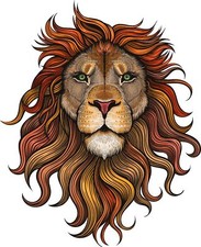 LION PATTERNED DECAL STICKER 3M USA MADE TRUCK BIKE VEHICLE WINDOW WALL CAR