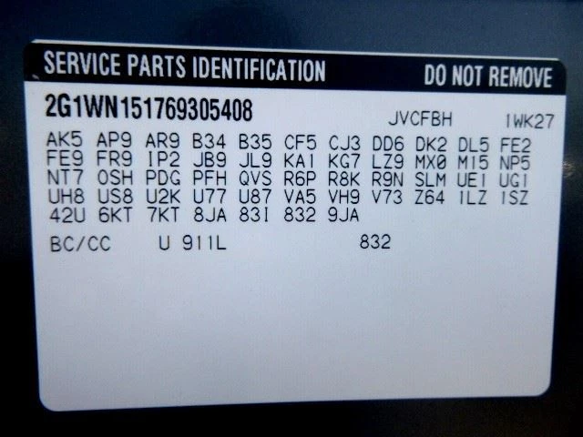 CHEVROLET MONTE CARLO 2006 3.9L ENGINE VIN 1 8th Digit 7073 Foto 4 de 4