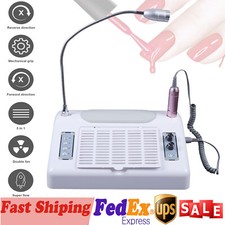 5in 1 Manicure Machine 96W LED Nail Lamp Dryer Vacuum Cleaner Nail Drill Dust US