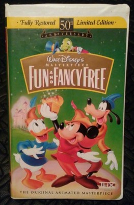 Walt Disney Masterpiece Collection Fun And Fancy Free 9875 Vhs 73min Rare Ebay
