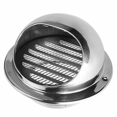 Hon&Guan 4-8 Inch Soffit Air Vent Stainless Wall Outlet Ventilation Grille Cover