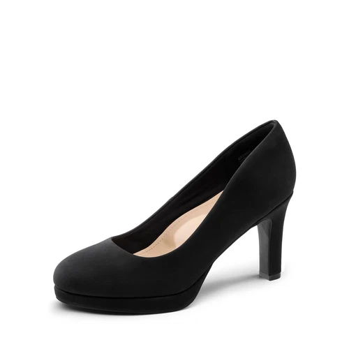 Women Slip On Pump Shoes Round Toe Low Heel Wedding Dress Platform Pump Shoes - Foto 6 di 17