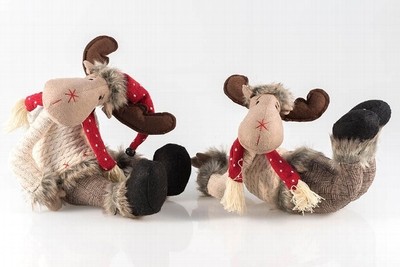 Elch Plüsch  liegend von Pajoma Weihnachte NEU OVP ca 23 cm