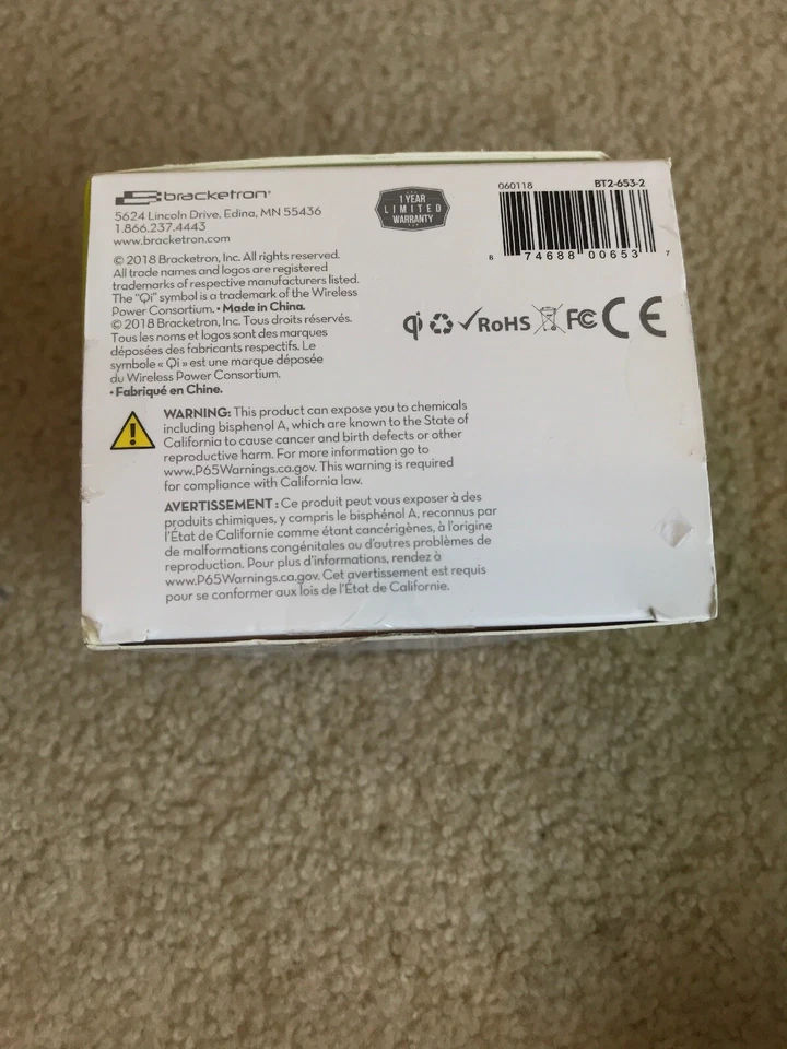 Bracketron PwrUp магнит крепление быстрый беспроводной автомобильный держатель зарядное устройство - открытая коробка! - Изображение 3 из 4