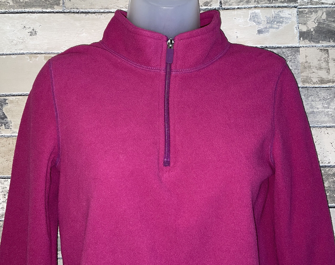Danskin Now 1/4 Zip Fleece Sweater size 