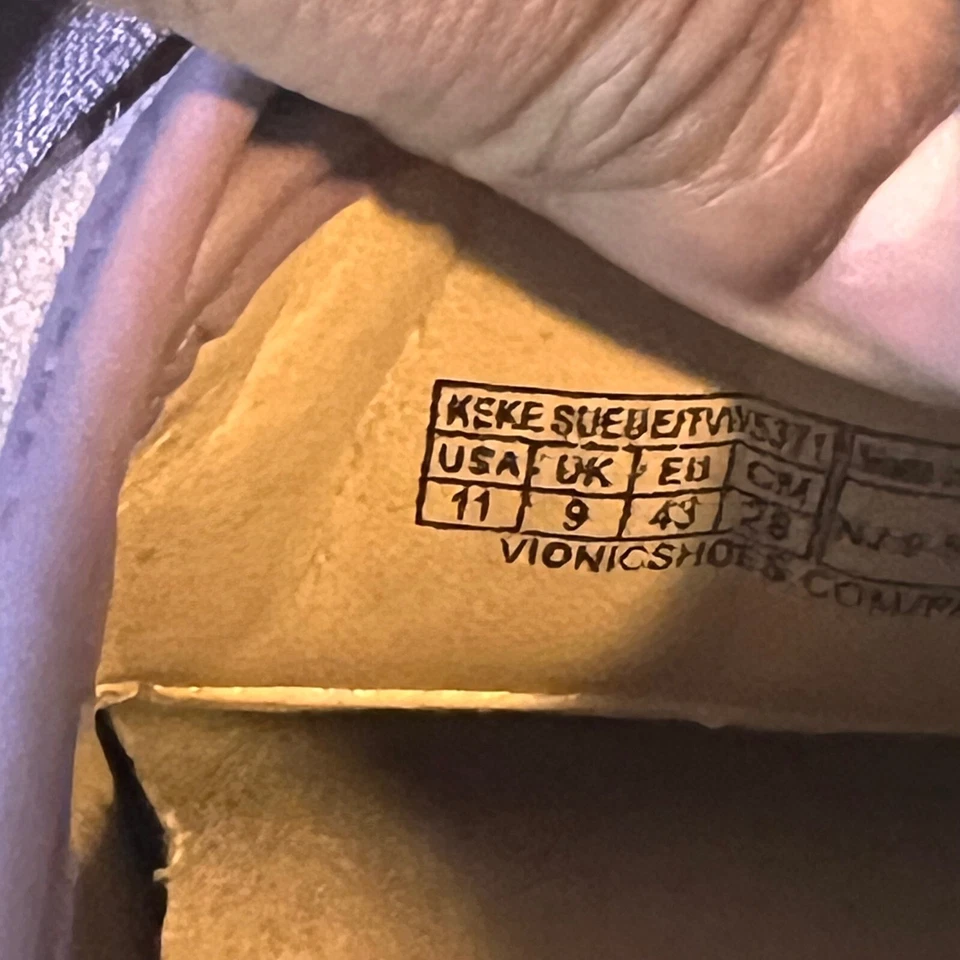 Vionic замшевые кроссовки лента шнурки комфорт ходьбы обувь женский размер 11 - Изображение 4 из 4