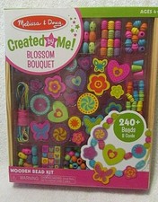 NIB Created By Me Blossom Bouquet Wooden Bead Kit 240 By Melissa  Doug