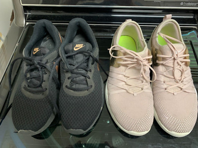 2 lot Nike Women's Free TR 7 Bionic 904649 600 & 812655 005 Tanjun size 8 Shoes