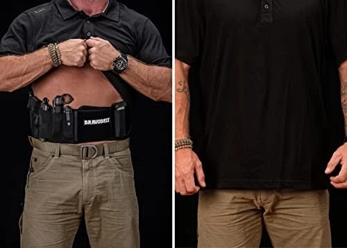 BRAVOBELT Belly Band Holster for Concealed Carry - for Men & Women - Black - Image 4 of 4