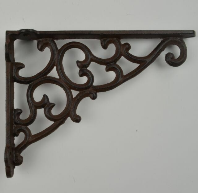 Wall Shelf Bracket Ornate Pattern Cast Iron 9 125 Long For - Ornate Wall Shelf Brackets Wall Shelf Bracket Ornate Pattern Cast Iron 9 125 Long For - Ornate Wall Shelf Brackets
