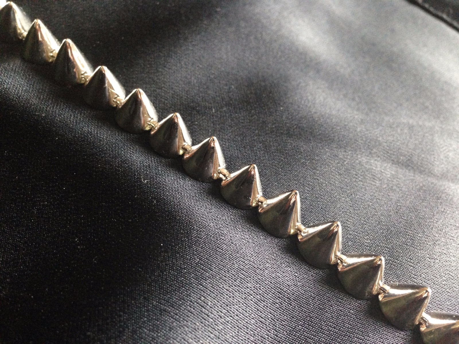 BN Eddie Borgo Silver Cone Spike Necklace Choker RRP £635 Gift Box image 2