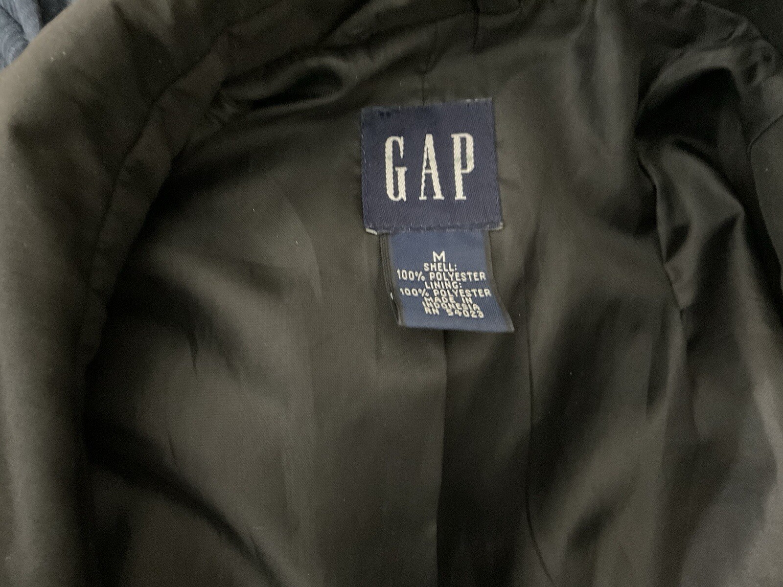 GAP Long Sleeve Collared  Button Down Jacket Pea … - image 6