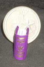 Book PURPLE Gold Embossed 1:12 #P1006(1)PUR Library School Doll Miniature Books
