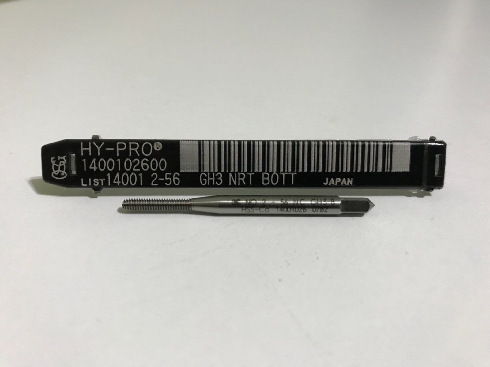 2-56 UNC, H3, Bright Finish, HSS, Bottoming Thread Form Tap, Pack of 10