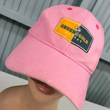 Green and Gold Friday Packers Citgo Pink Adjustable Baseball Cap Hat 