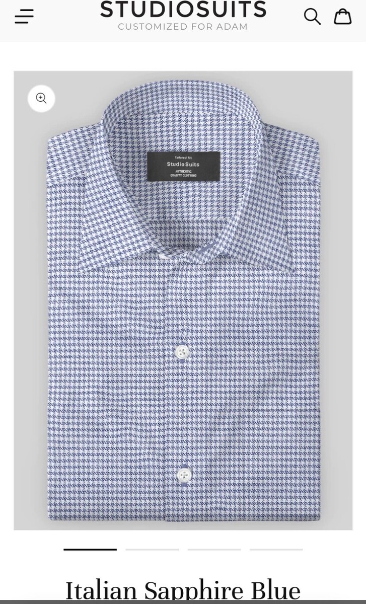 sapphire dress shirt Cuadra Sapphire Mosaic Print Mens Shirt