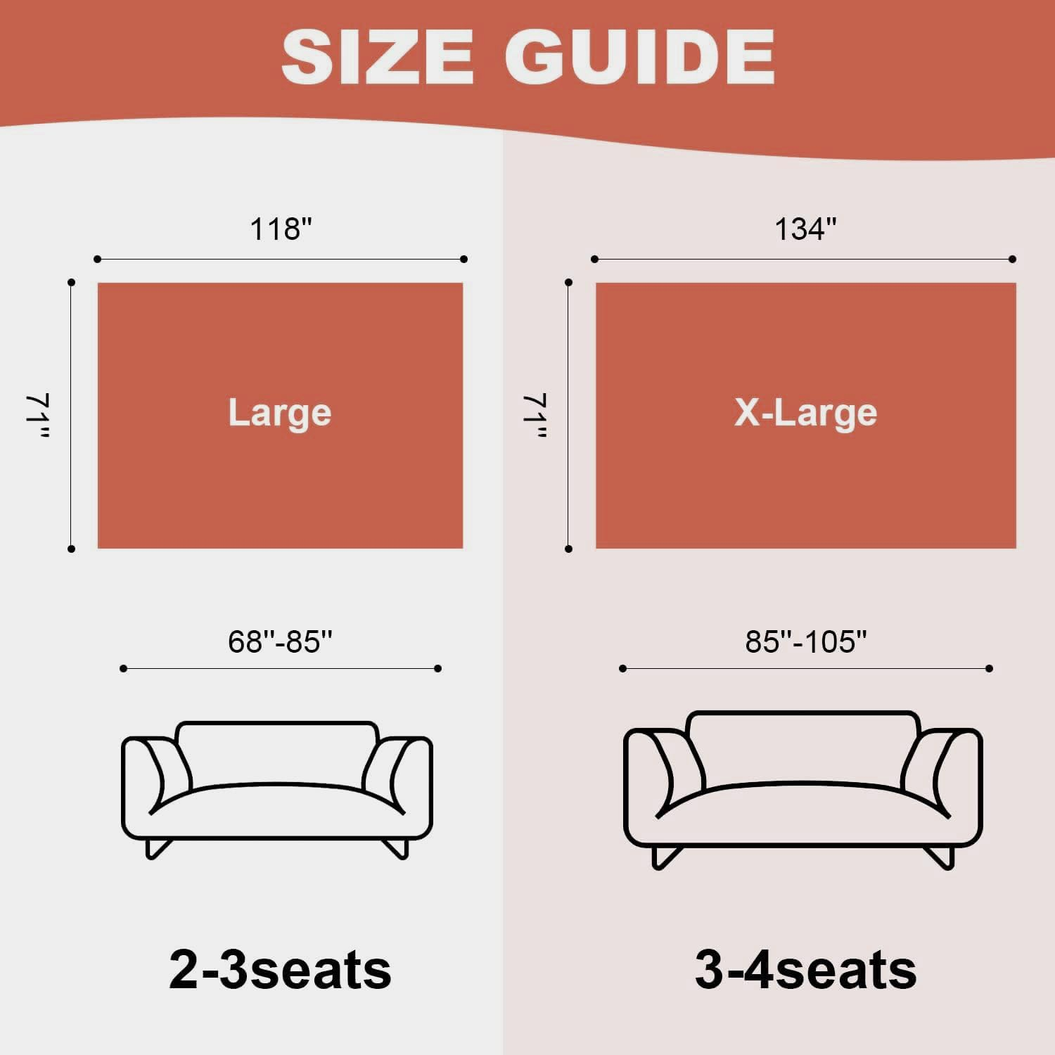 Soft Couch Cover,Large 71''X118'' Chenille Sofa Slipcover with Tassel