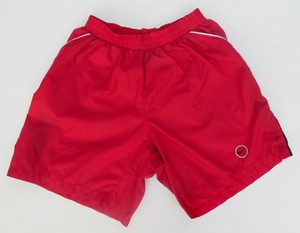 red nike nylon shorts