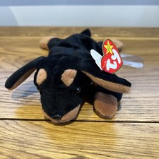 Ty Beanie Babie Doby The Doberman Dog 1996 With Tag Beanie Dog Teddy