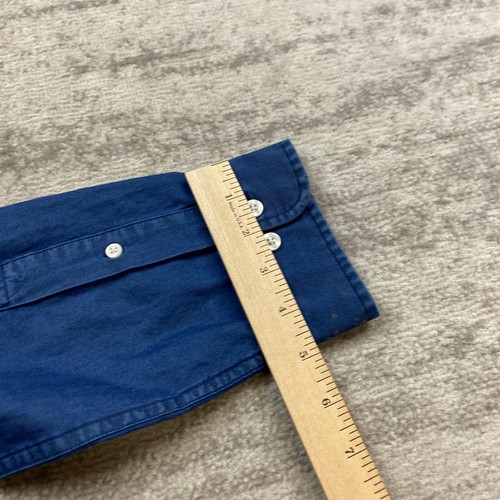 Brooks Brothers Chambray Button Up Shirt Medium Blue Outdoor Dress Preppy Cotton - Bild 15 von 15