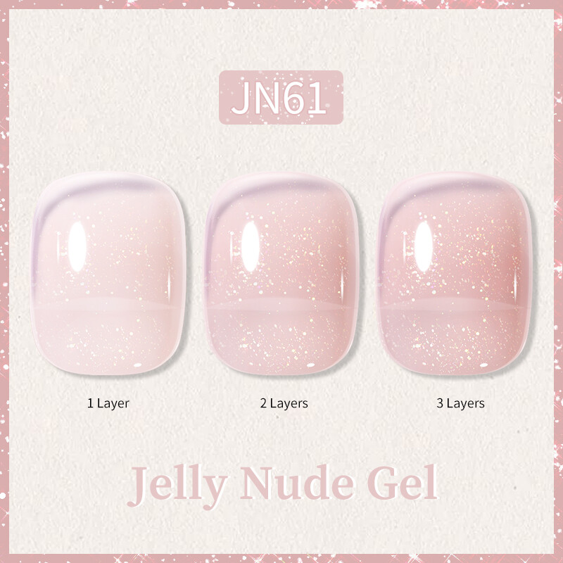 BORN PRETTY Jelly Nude Gel Nagellack 10ml Translucent Soak Off UV Nagellacke - Bild 124 von 157