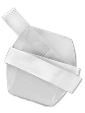 Arm Band Photo ID Badge Holder Vertical w/ Elastic White Strap - Pack of 25 pcs