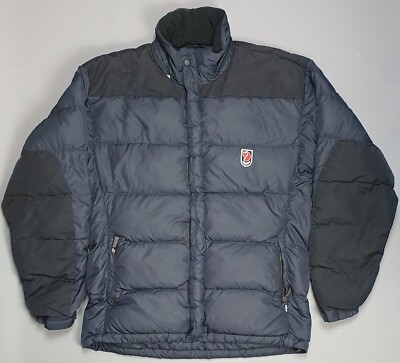 Fjällräven Herren Daunenjacke Blau Winter Warm Jacke Mantel Größe S